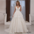 Kogel jurk uit schouder lange mouw kanten witte bruidsjurk jurk